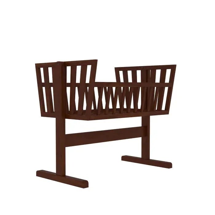 Classic teak wood nursery cradle with traditional design