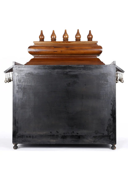 Handcrafted wooden home temple for prayer and meditation