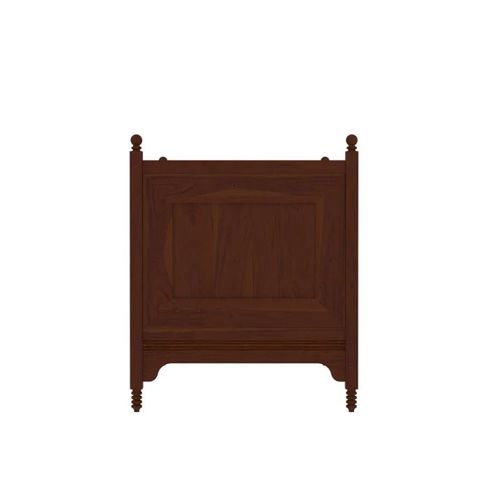 Vintage handcrafted wooden cradle with traditional heritage style