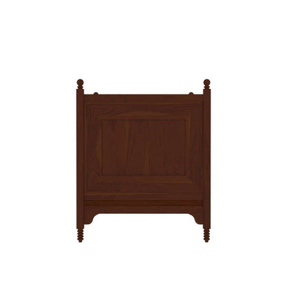 Vintage handcrafted wooden cradle with traditional heritage style