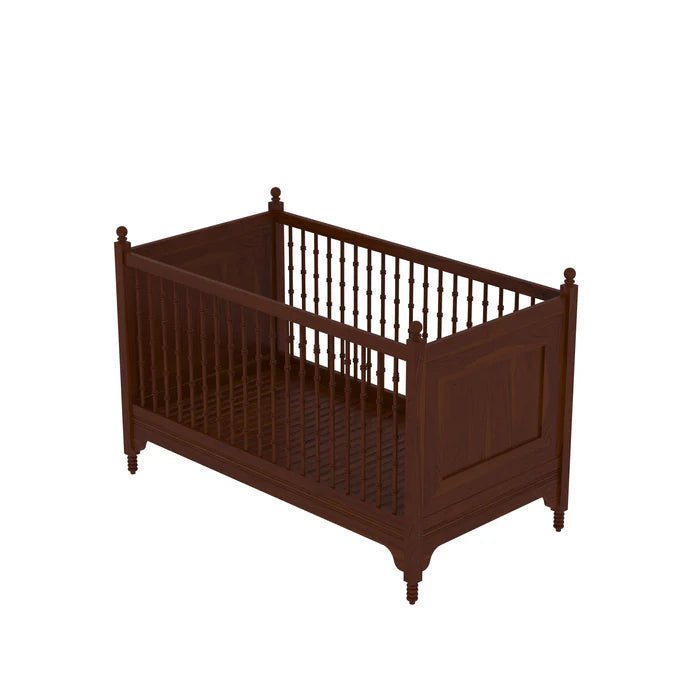 Classic old world baby cradle with timeless handmade wooden design