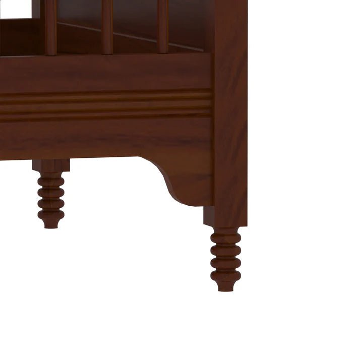 Rustic heritage wooden baby cradle for nursery furniture