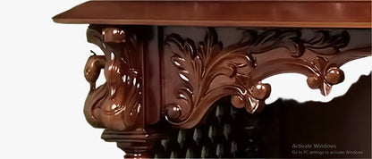 Designer wooden temple with spacious prayer altar