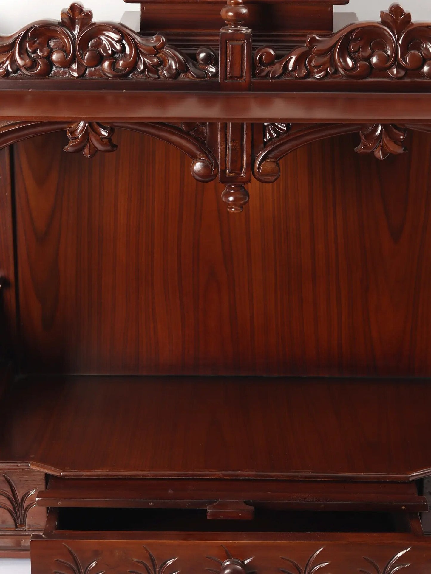 Made in India handcrafted wooden temple for home