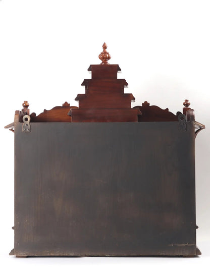Indian wooden pooja temple with traditional temple design