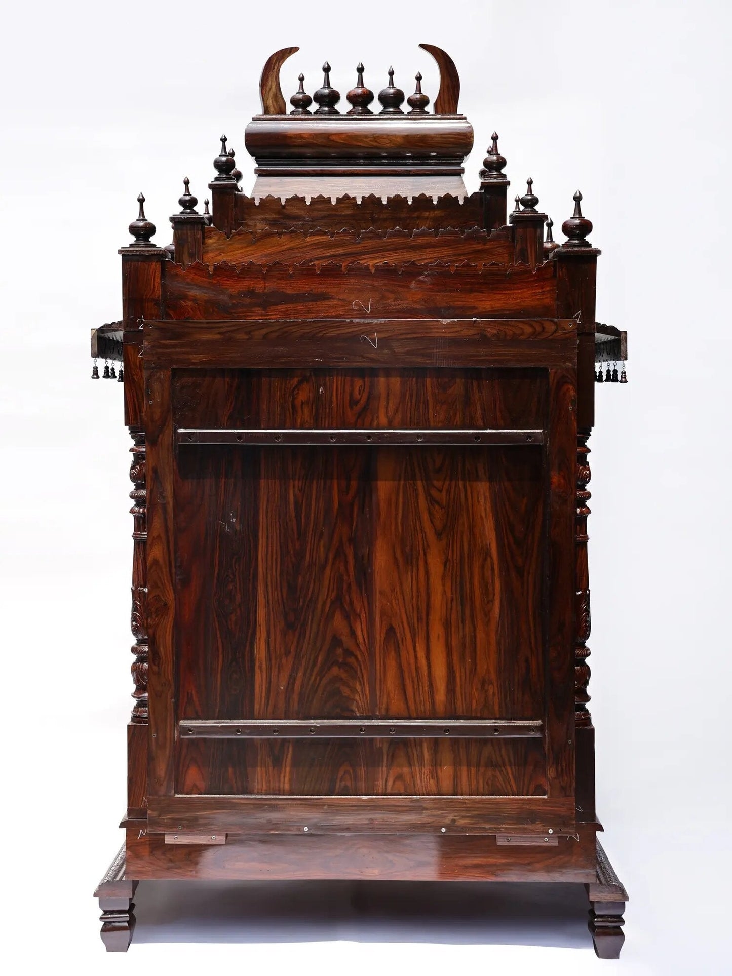 Large handcrafted wooden Hindu temple for home prayer room