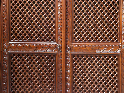 Traditional Indian wooden mandir
