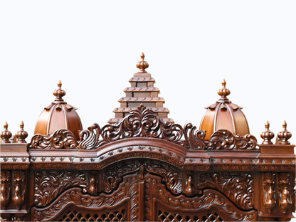 Handcrafted wooden pooja mandir