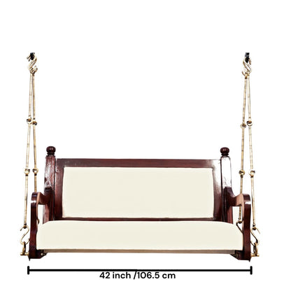 Teak wood swing with traditional Hansh design stand