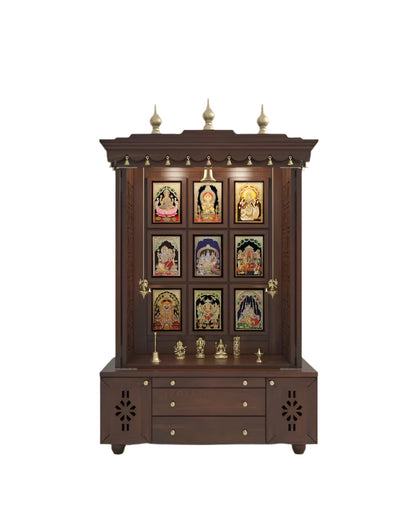 Luxury handcrafted wooden pooja temple for home