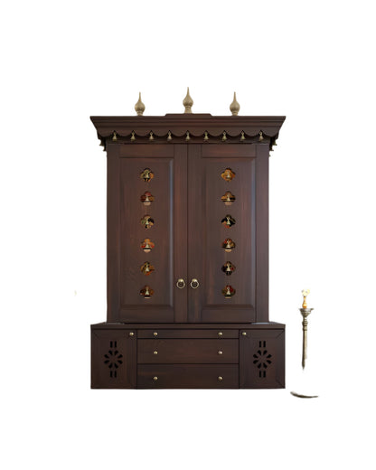 Luxury handcrafted wooden pooja temple for home