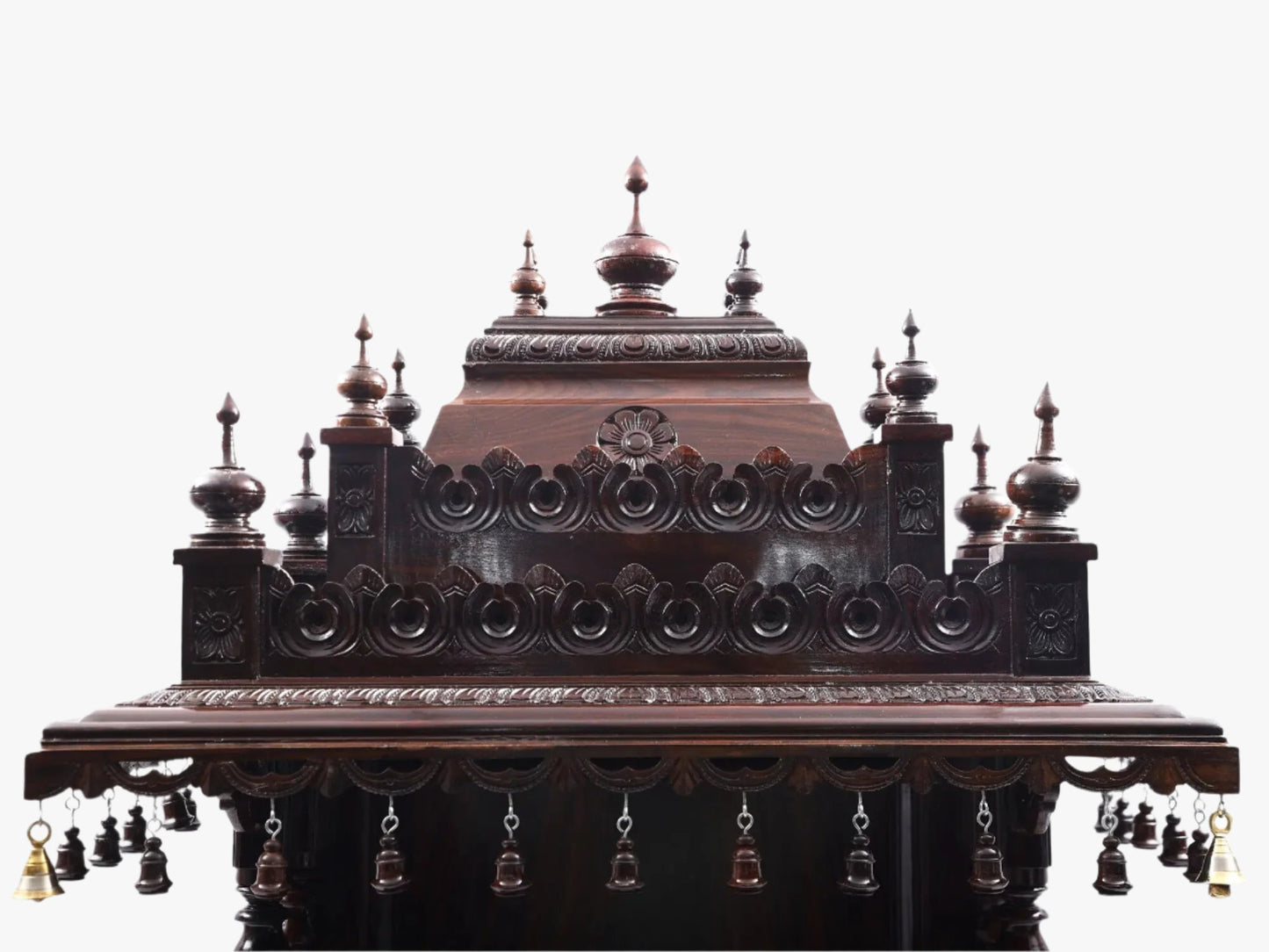 Traditional Mysore style wooden pooja mandir for home