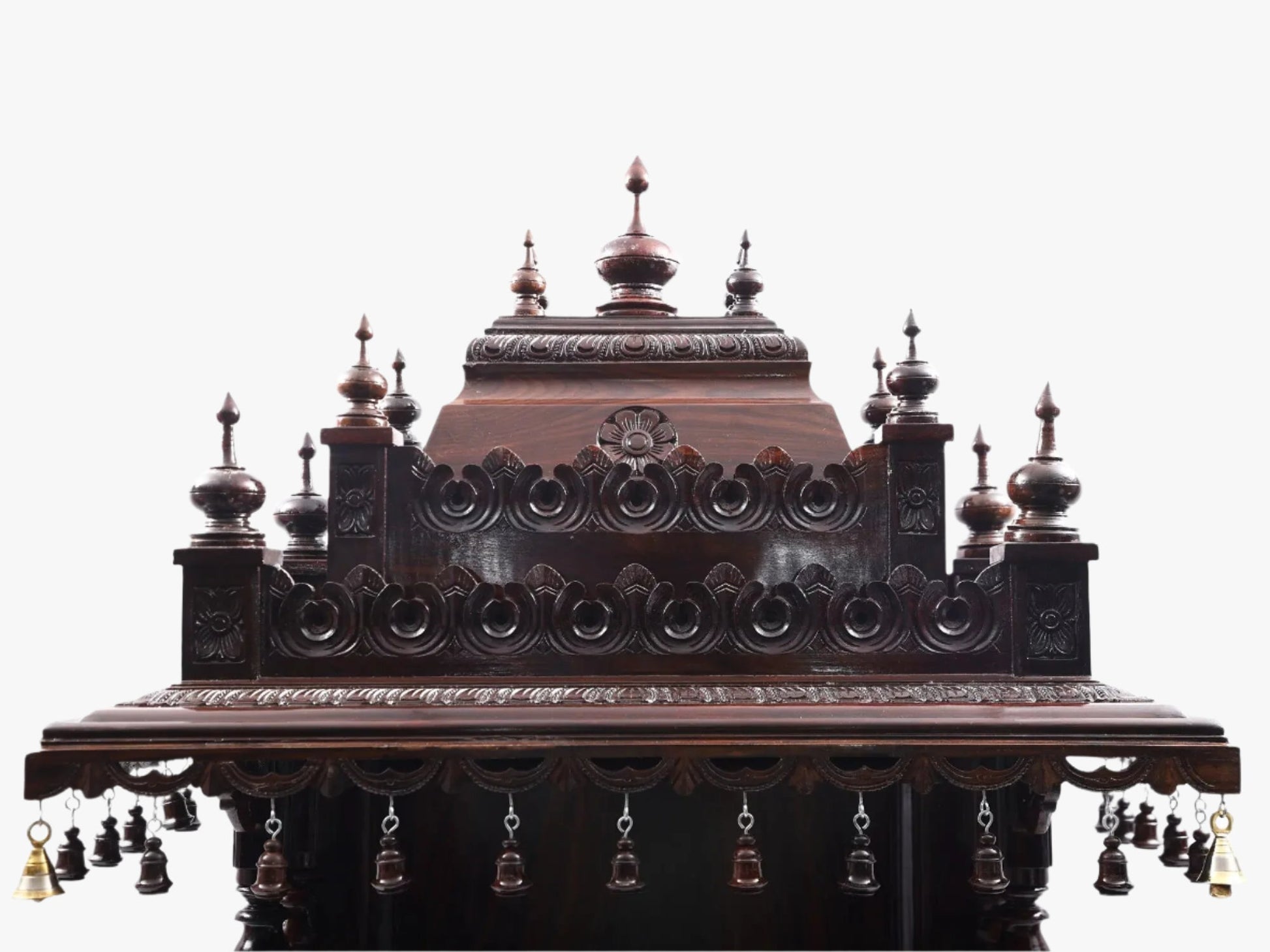 Traditional Mysore style wooden pooja mandir for home