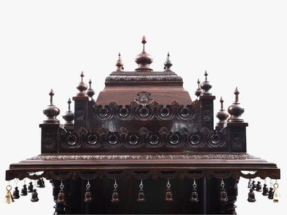 Traditional Mysore style wooden pooja mandir for home