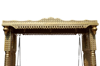 Traditional Indian Teak Wood swing Jhoola for home décor