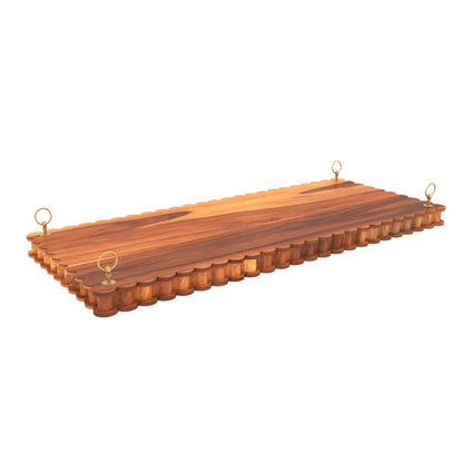 Heritage style handmade wooden hanging swing