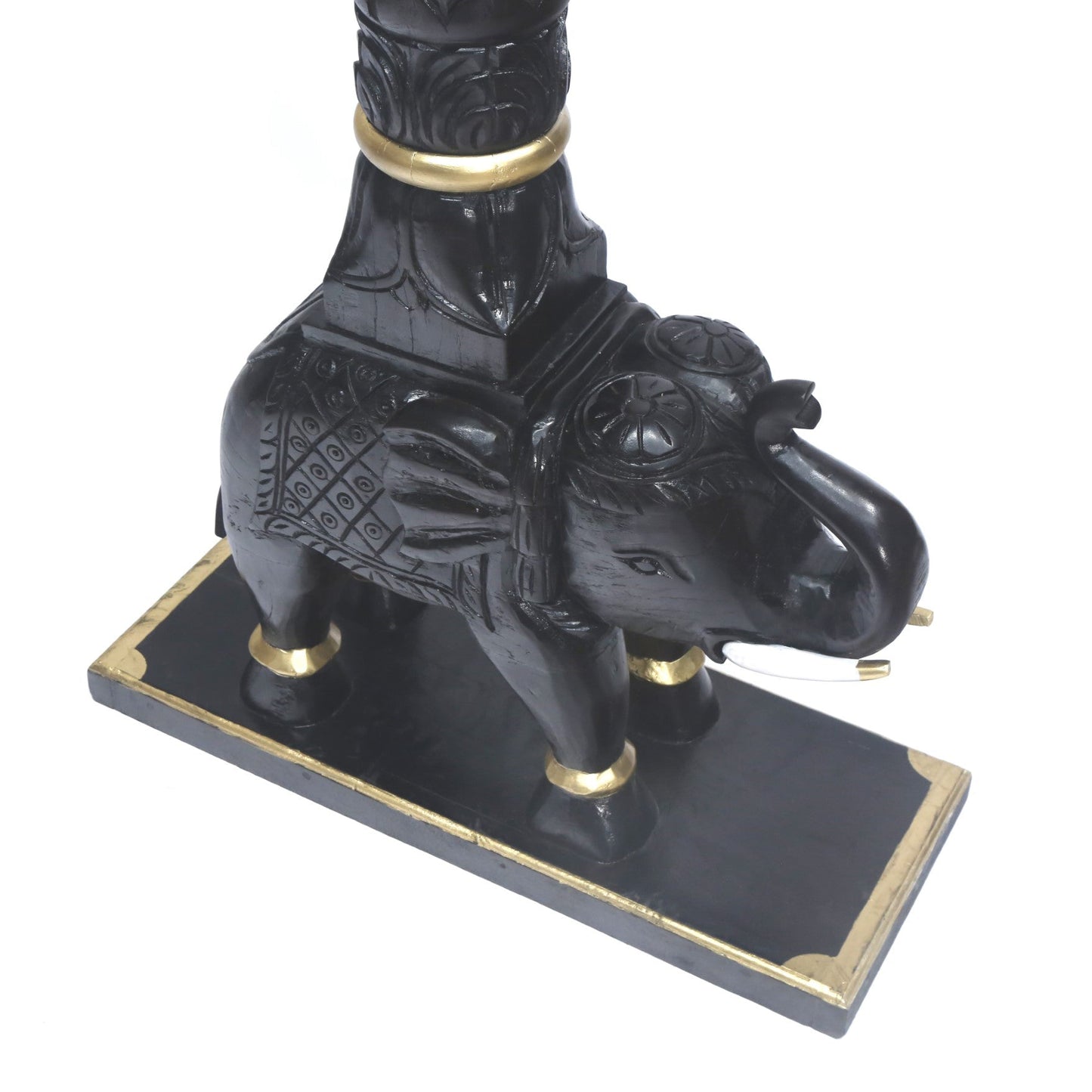 Hand carved elephant pillar wooden jhula with royal design