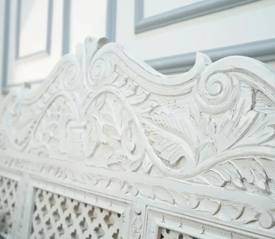 White wooden swing chair for living room and indoor décor
