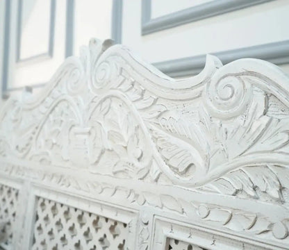 White wooden swing chair for living room and indoor décor