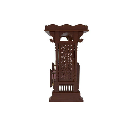 Handmade solid wood jhula with cushioned seating