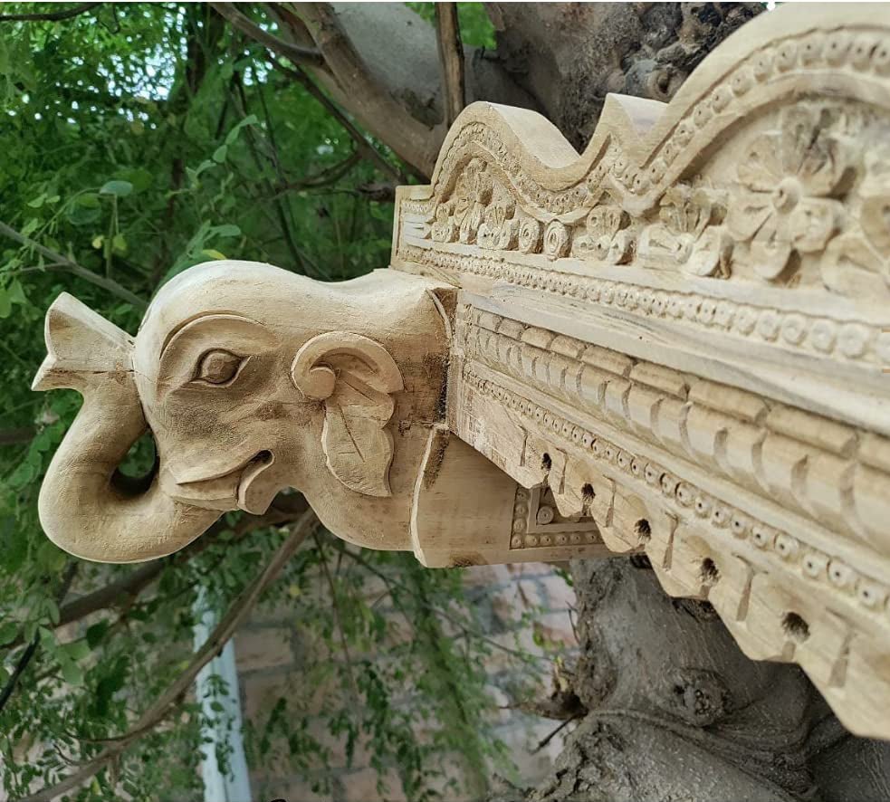 Traditional Indian teak wood Jhula with stand for home