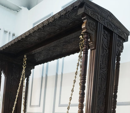 Premium handcrafted wooden Jhula for traditional home interiors