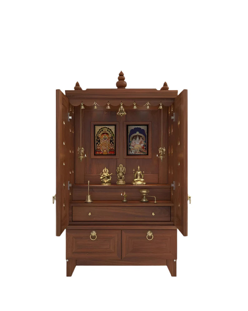 Handmade solid Tulip wood wooden mandir