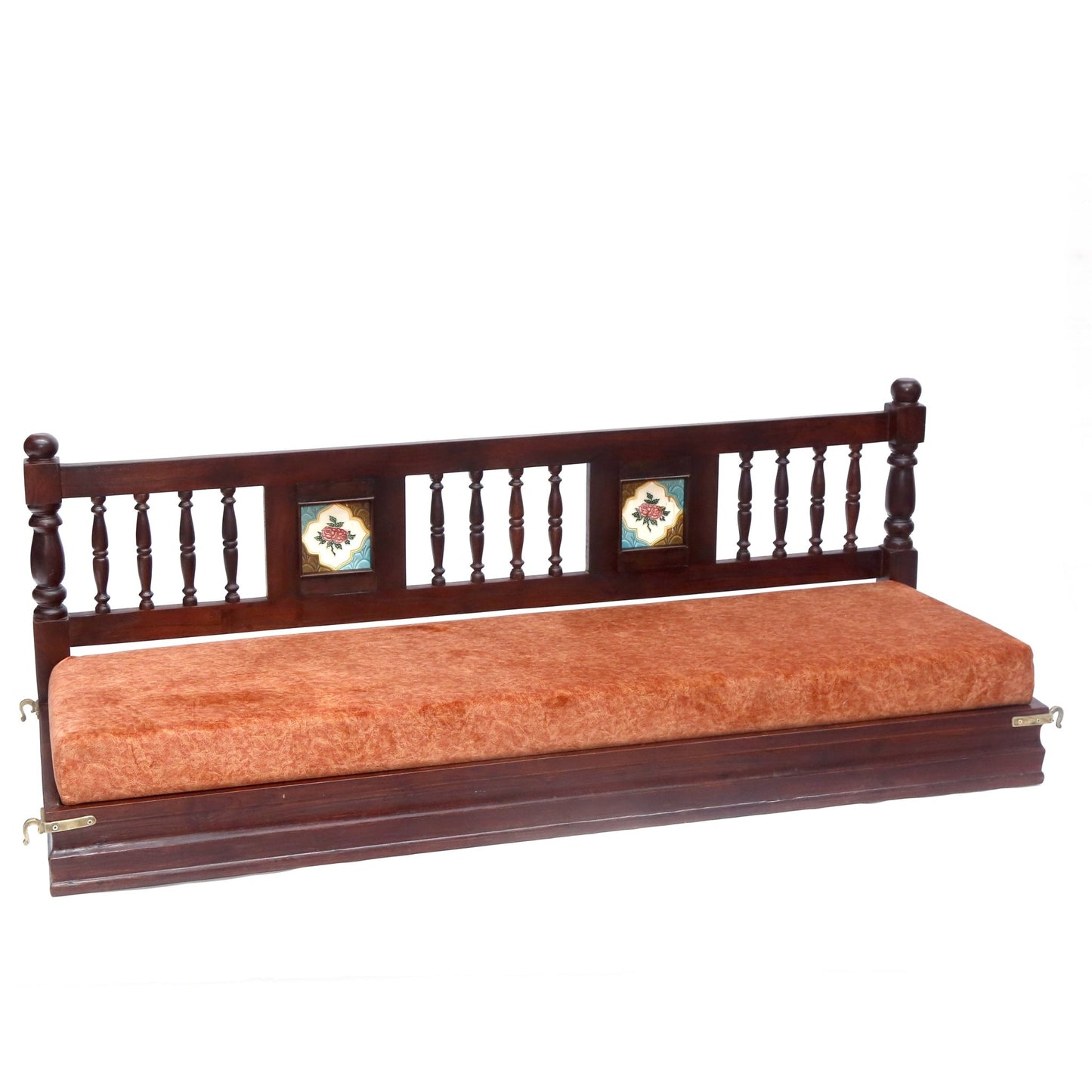 Southern style ceramic tile handmade wooden swing