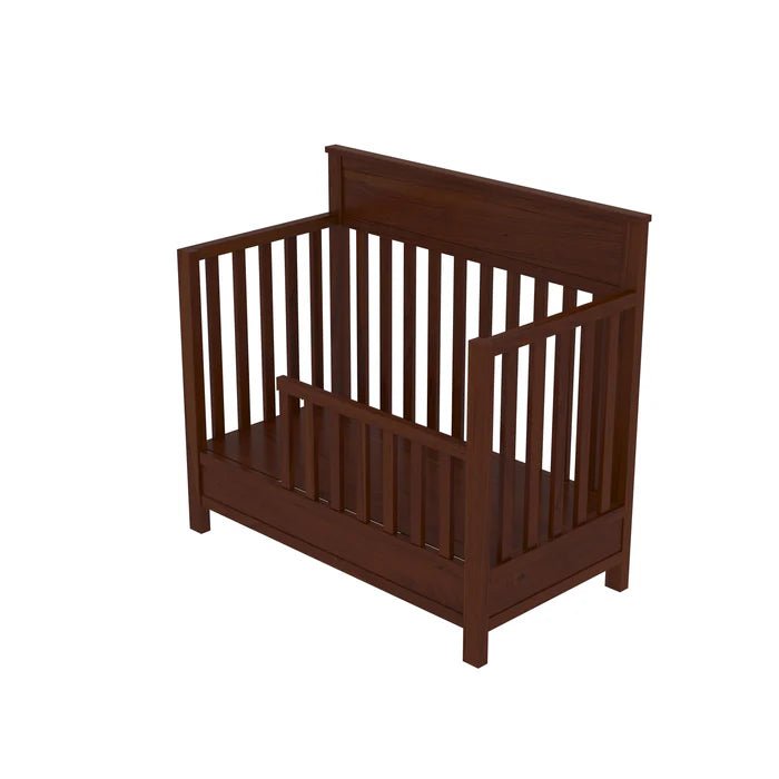 Traditional wooden baby cradle with classic design