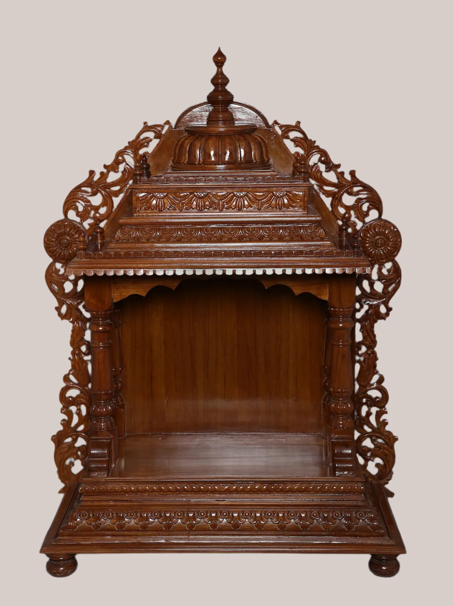 Large teakwood pooja mandir for home