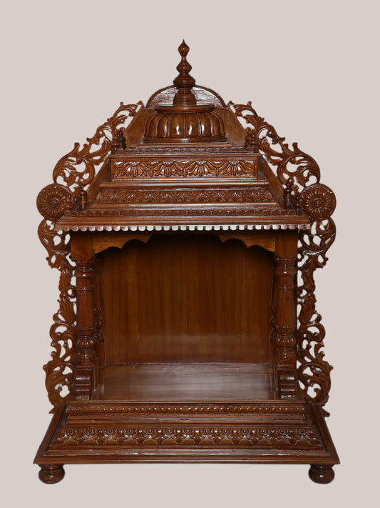 Large teakwood pooja mandir for home