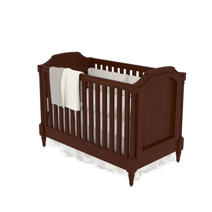 Classic handmade wooden baby cradle for nursery