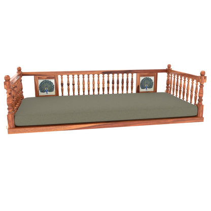 Vintage Indian peacock wooden jhula for luxury home décor