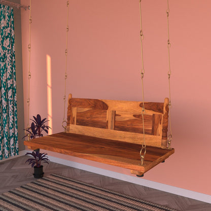 Traditional Indian wooden jhula for elegant home interiors