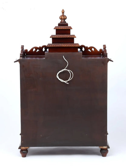 traditional hand carved wooden mandir for home prayer room