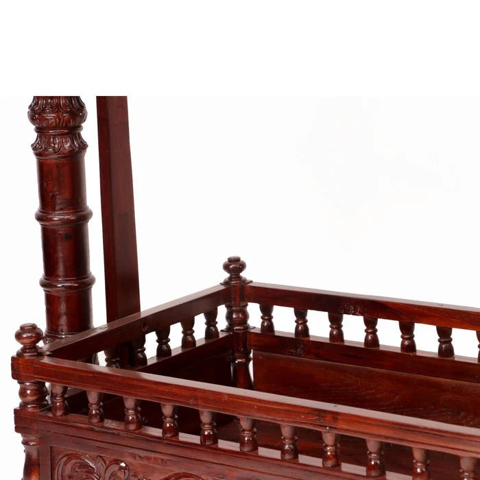 Traditional wooden baby crib cradle for nursery furniture