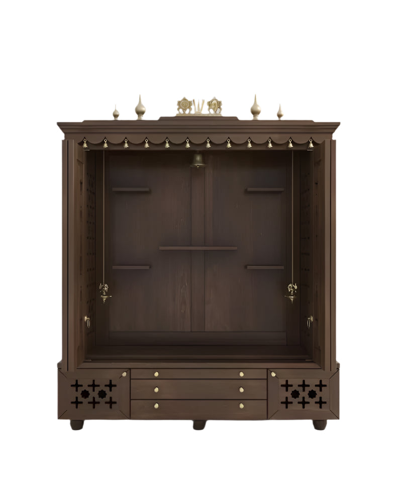 Large free standing wooden temple for home